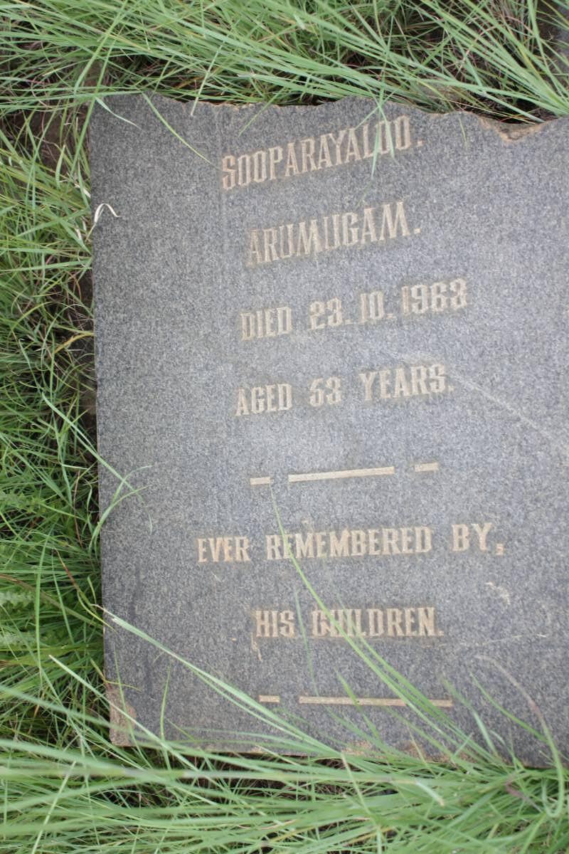 ARUMUGAM Sooparayaloo -1963