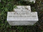CAMPBELL M.A. - 1920