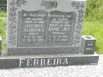 FERREIRA Jacobus Albertus 1925-1988 & Annie Joy MARSHALL 1929-1988