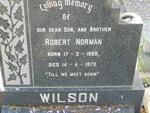 WILSON Robert Norman 1950-1973