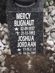 BLIGNAUT Mercy 1937-1993 :: JORDAAN Joshua 1991-1991