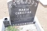 SAUNDERSON Maria Christina 1916-2005