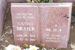 DRAIER Justina 1952-2003