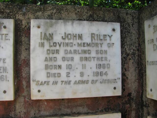 RILEY Ian John 1960-1964