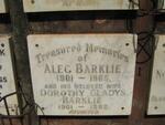 BARKLIE Alec 1901-1965 & Dorothy Gladys 1901-1982
