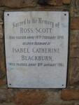 BLACKBURN Ross Scott -1948 & Isabel Catherine -1961