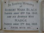BLACK Robert Wark -1946 & Madge -1958