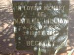 BECKLEY Matilda Lillian 1932-2003