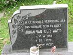 WATT Johan, van der 1959-1979 :: VAN DER WATT Vincent 1971-2000