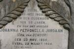 JORDAAN Paul Johannes Jacobus -1908 & Johanna Petronella VAN SCHOOR 1868-1924