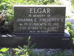 ELGAR Frederick C. 1915-1977 & Johanna E. 1918-1964