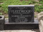 FLEETWOOD Mariah Elizabeth Susana 1916-2000