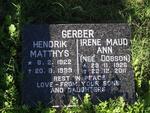 GERBER Hendrik Matthys 1922-1999 & Irene Maud Ann DOBSON 1926-2011