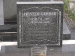 GERBER Hester 1921-2005