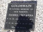 GOLDSWAIN Daniel 1923-1990 & Susanna 1929-2006
