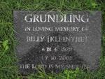 GRUNDLING Billy 1928-2008