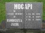 MOGAPI Ramokgatla Jacob 1952-2004