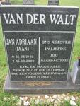 WALT Jan Adriaan, van der 1941-2009