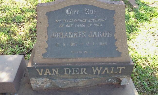 WALT Johannes Jakob, van der 1897-1964