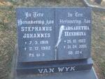 WYK Stephanus Johannes, van 1919-1982 & Margaretha Hendrina 1923-2005