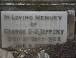 JEFFERY George O.J. -1928