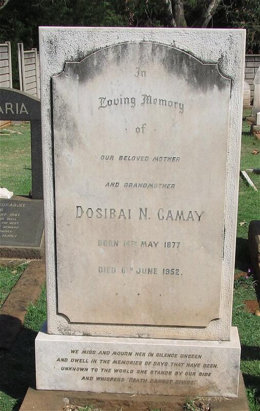 CAMAY Dosibai N. 1877-1952