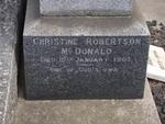 Mc DONALD Christine Robertson -1962