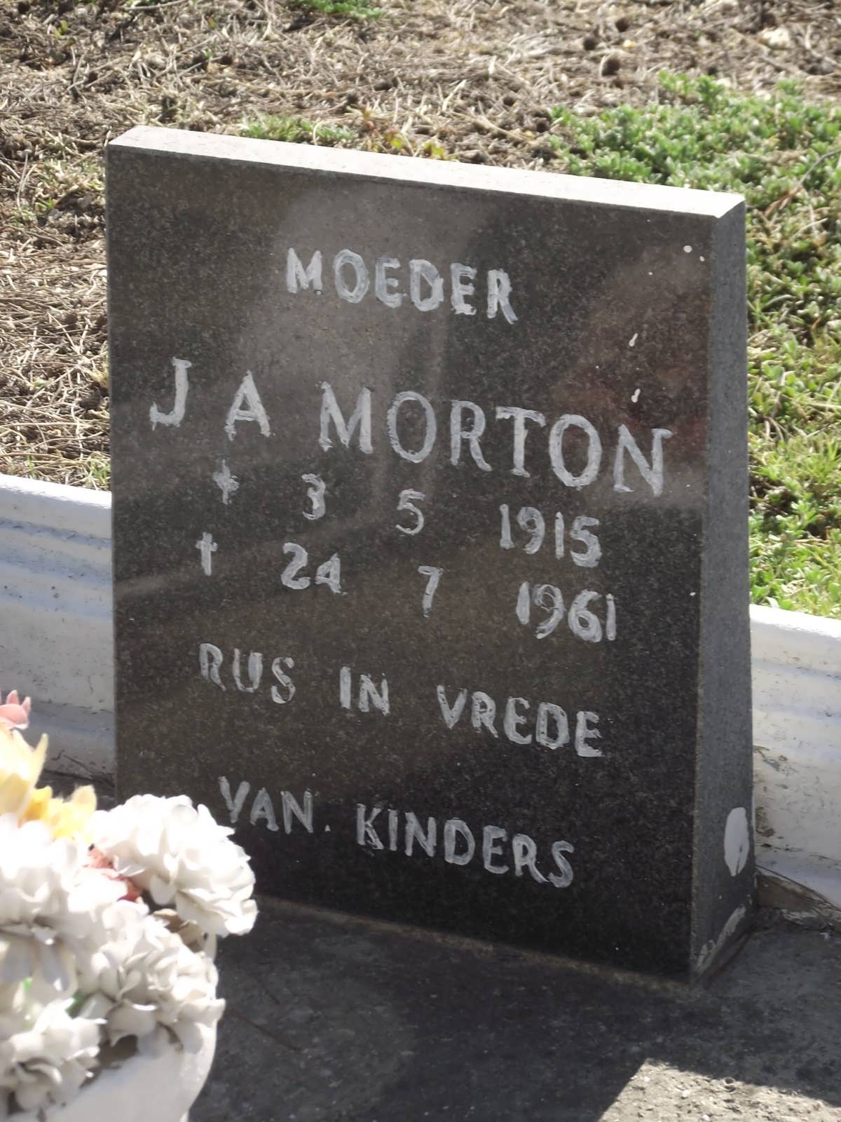 MORTON J.A. 1915-1961
