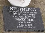 NEETHLING Mary H.B. 1940-2011
