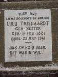 TRIEGAARDT Lulu nee BESTER 1881-1941