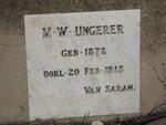 UNGERER M.W. 1872-1915