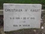 AARDT Christiaan, v.  1891-1951