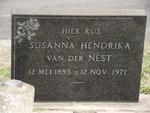 NEST Susanna Hendrika, van der 1893-1971