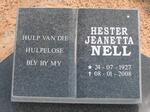 NELL Hester Jeanetta 1927-2008