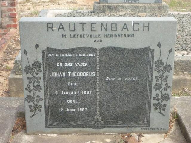 RAUTENBACH Johan Theodorus 1897-1967