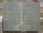 MEYER Gert F. 1872-1942 & Maria M. 1881-1964