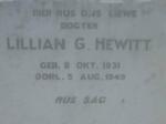 HEWITT Lillian G. 1931-1949