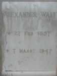 WAIT Alexander 1857-1947