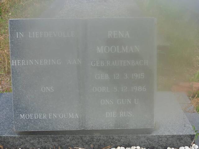 MOOLMAN Rena nee RAUTENBACH 1915-1986