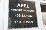 APEL Herbert Hugo Karl 1932-2009