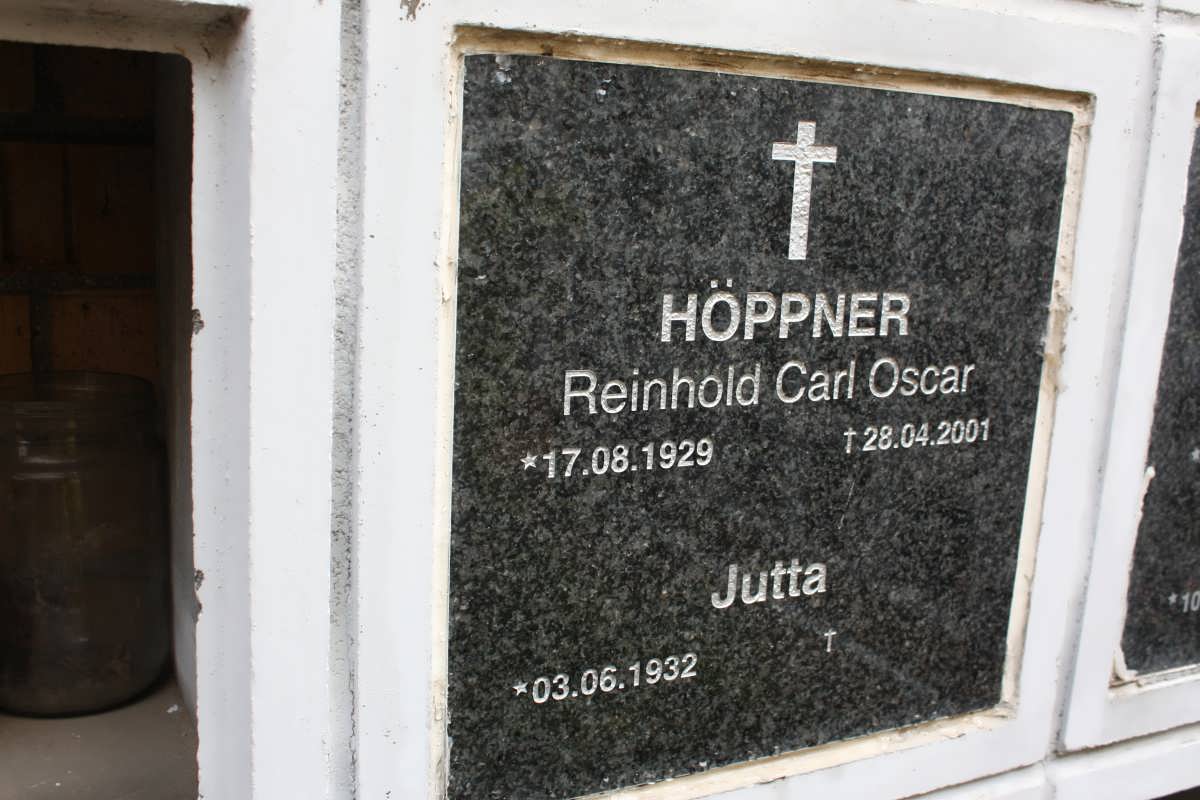 HÖPPNER Reinhold Carl Oscar 1929-2001 & Jutta 1932-