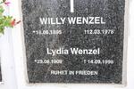 WENZEL Willy 1895-1978 & Lydia 1909-1998