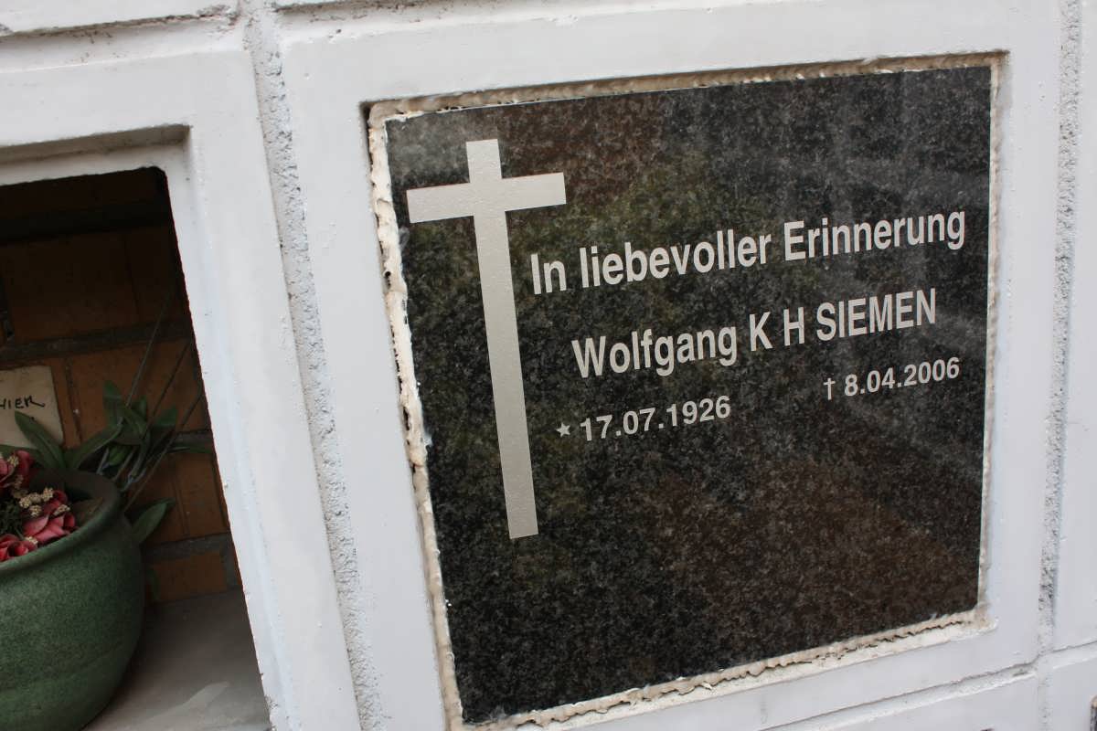 SIEMEN Wolfgang K.H. 1926-2006