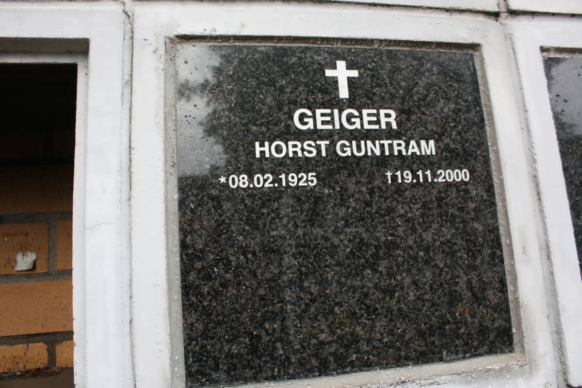 GEIGER Horst Guntram 1925-2000