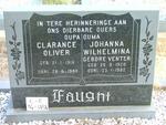 FAUGHT Clarence Oliver 1918-1988 & Johanna Wilhemina VENTER 1920-1982