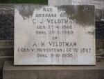 VELDTMAN C.J. 1868-1949 & A.M. V. HUYSSTEUN 1877-1958
