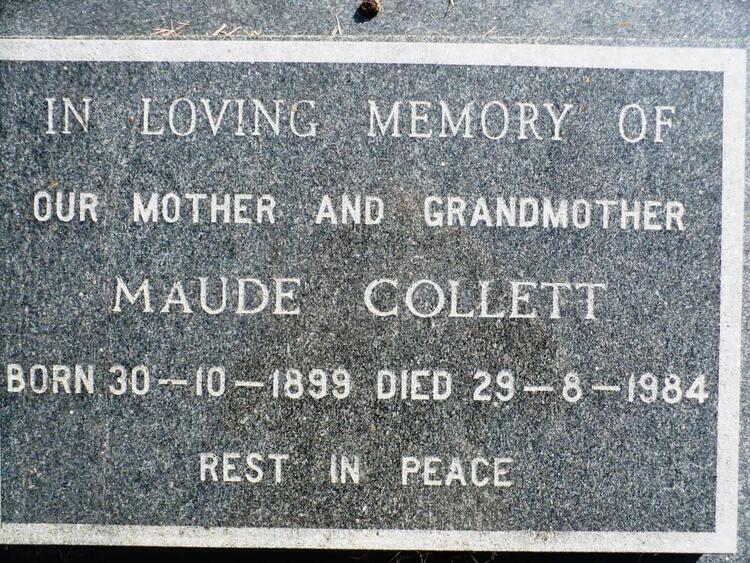 COLLETT Maude 1899-1984