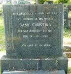 NEL Banie Christina nee VAN AARDT 1901-1963