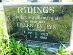RIDINGS Eileen Evelyn nee ALDERSON 1923-1993