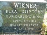 WIKNER Elza Dorothy 1919-1981